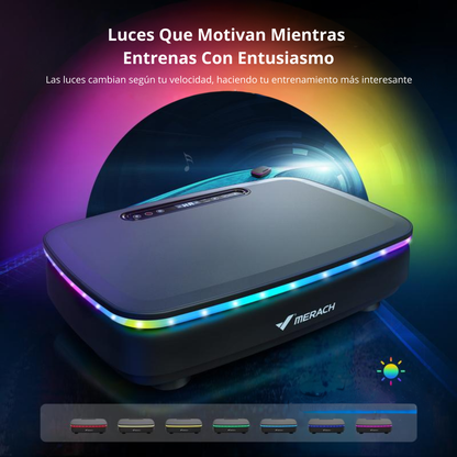 Pack: VibraForce — Tabla Vibratoria LED + Bandas Elásticas