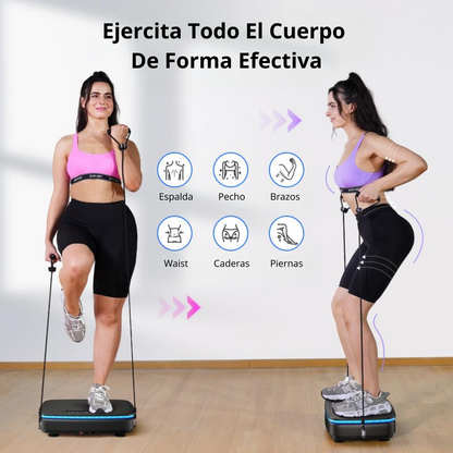 Pack: VibraForce — Tabla Vibratoria LED + Bandas Elásticas